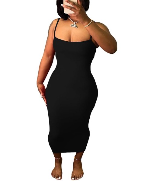 Women's Casual Short Sleeve Dress T Shirt Bodycon Dresses Ribbed V Neck Maxi Sundress Basic Party Club Dress with Pocket