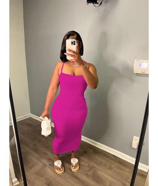Women's Casual Short Sleeve Dress T Shirt Bodycon Dresses Ribbed V Neck Maxi Sundress Basic Party Club Dress with Pocket