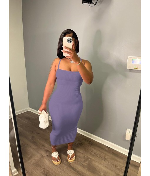 Women's Casual Short Sleeve Dress T Shirt Bodycon Dresses Ribbed V Neck Maxi Sundress Basic Party Club Dress with Pocket