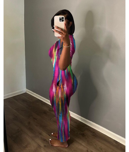 Women's Casual Short Sleeve Dress T Shirt Bodycon Dresses Ribbed V Neck Maxi Sundress Basic Party Club Dress with Pocket