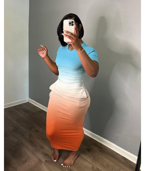 Women's Casual Short Sleeve Dress T Shirt Bodycon Dresses Ribbed V Neck Maxi Sundress Basic Party Club Dress with Pocket