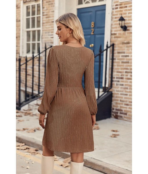 Zeagoo Women's Fall Sweater Dresses with Pockets Crew Neck Long Sleeve A-Line Dresses for Women 2025 Casual Winter Dresses