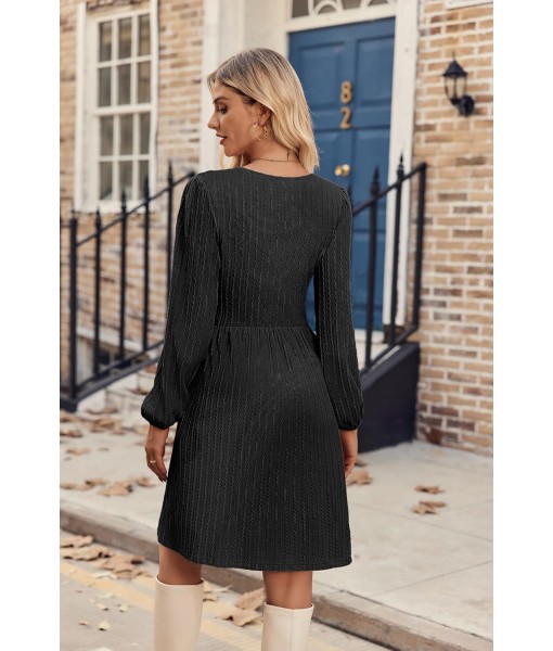 Zeagoo Women's Fall Sweater Dresses with Pockets Crew Neck Long Sleeve A-Line Dresses for Women 2025 Casual Winter Dresses