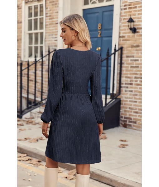 Zeagoo Women's Fall Sweater Dresses with Pockets Crew Neck Long Sleeve A-Line Dresses for Women 2025 Casual Winter Dresses