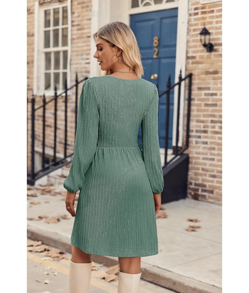 Zeagoo Women's Fall Sweater Dresses with Pockets Crew Neck Long Sleeve A-Line Dresses for Women 2025 Casual Winter Dresses