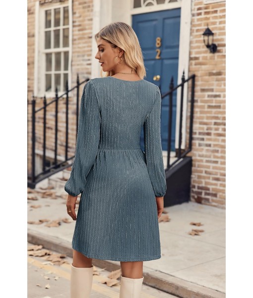 Zeagoo Women's Fall Sweater Dresses with Pockets Crew Neck Long Sleeve A-Line Dresses for Women 2025 Casual Winter Dresses