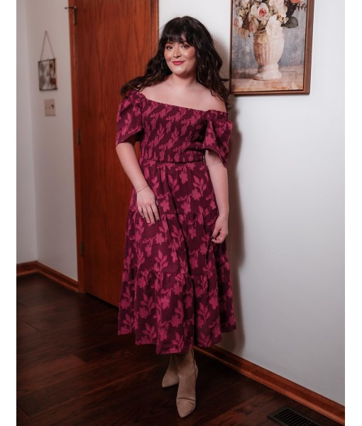 ZESICA Women‘s Summer Boho Floral Midi Dress 2025 Casual Short Sleeve Square Neck Flowy Beach Vacation Long Dress