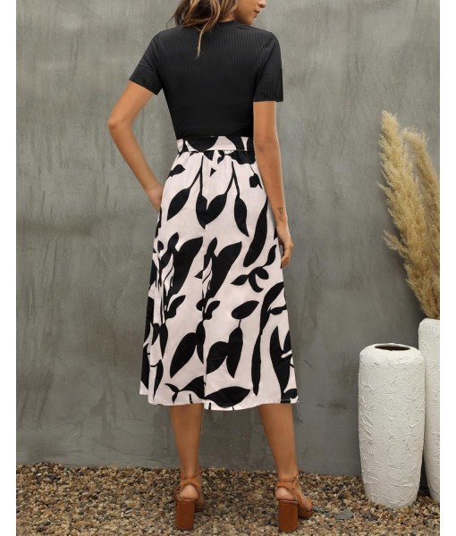Zattcas Women 2025 Summer Dress Short Sleeve Ribbed Teacher Church Modest Business Casual Work Outfits Midi Dress