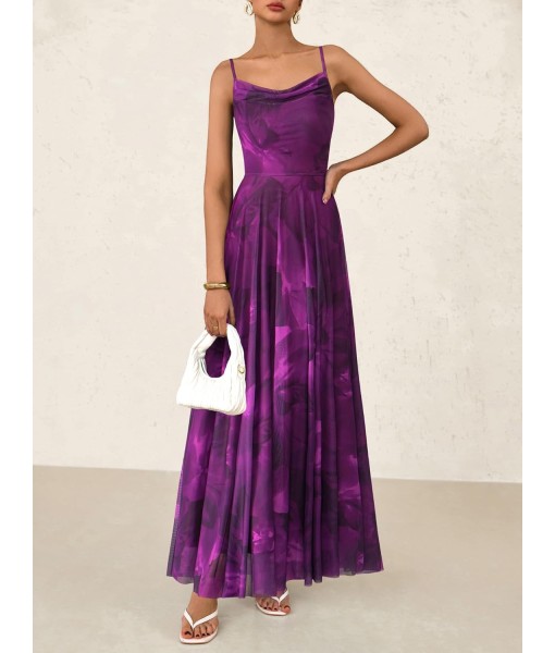 BTFBM Women Summer Floral Maxi Dresses Elegant Spaghetti Strap Dress Printed Party Dress Beach Long Dresses