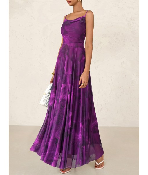 BTFBM Women Summer Floral Maxi Dresses Elegant Spaghetti Strap Dress Printed Party Dress Beach Long Dresses