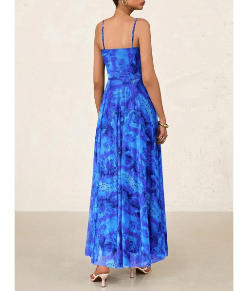 BTFBM Women Summer Floral Maxi Dresses Elegant Spaghetti Strap Dress Printed Party Dress Beach Long Dresses