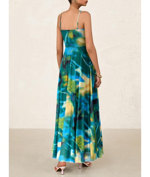 BTFBM Women Summer Floral Maxi Dresses Elegant Spaghetti Strap Dress Printed Party Dress Beach Long Dresses