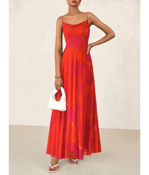 BTFBM Women Summer Floral Maxi Dresses Elegant Spaghetti Strap Dress Printed Party Dress Beach Long Dresses
