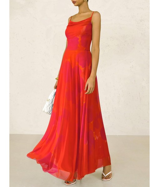 BTFBM Women Summer Floral Maxi Dresses Elegant Spaghetti Strap Dress Printed Party Dress Beach Long Dresses