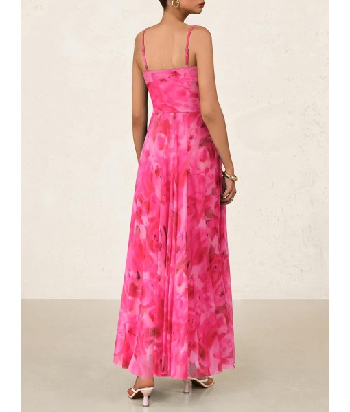 BTFBM Women Summer Floral Maxi Dresses Elegant Spaghetti Strap Dress Printed Party Dress Beach Long Dresses