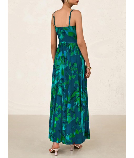 BTFBM Women Summer Floral Maxi Dresses Elegant Spaghetti Strap Dress Printed Party Dress Beach Long Dresses