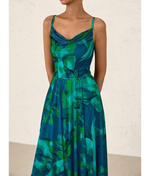 BTFBM Women Summer Floral Maxi Dresses Elegant Spaghetti Strap Dress Printed Party Dress Beach Long Dresses