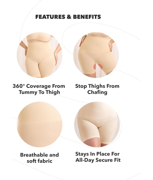 SHAPERMINT Shapewear for Women - High-Waisted Shapewear Tummy Control Shorts, Faja Body Shaper, Underwear for Women