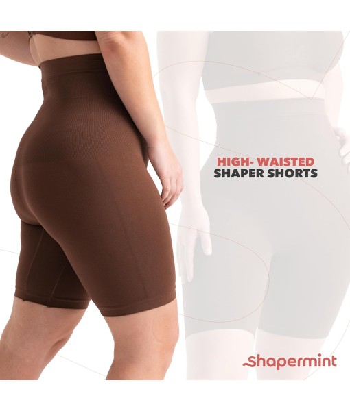SHAPERMINT Shapewear for Women - High-Waisted Shapewear Tummy Control Shorts, Faja Body Shaper, Underwear for Women