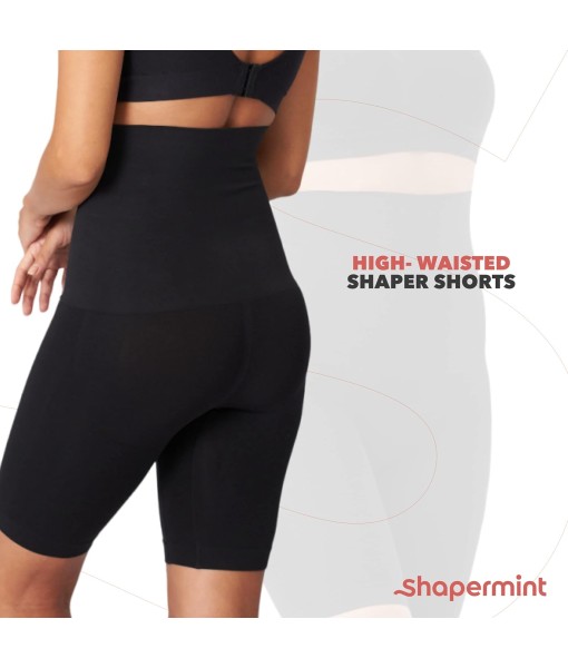 SHAPERMINT Shapewear for Women - High-Waisted Shapewear Tummy Control Shorts, Faja Body Shaper, Underwear for Women