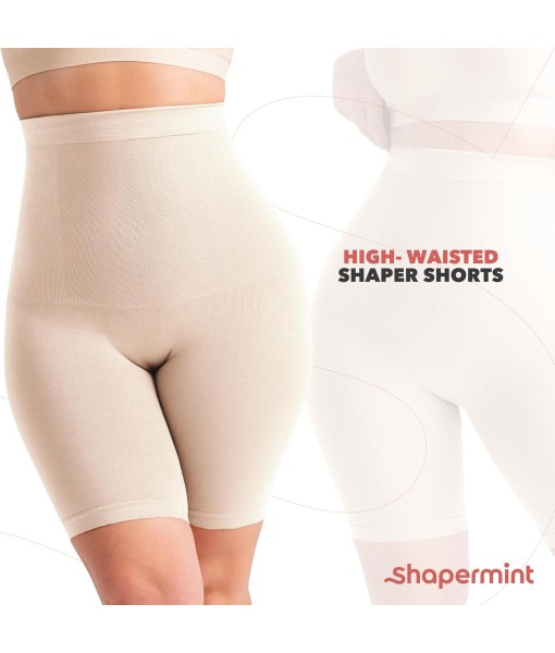 SHAPERMINT Shapewear for Women - High-Waisted Shapewear Tummy Control Shorts, Faja Body Shaper, Underwear for Women