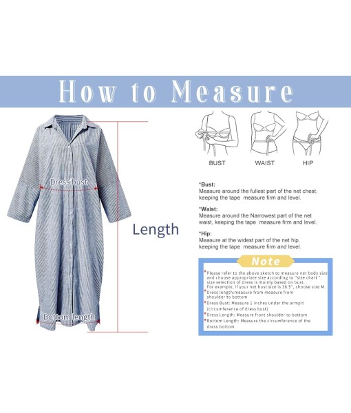 chouyatou Women's Casual Long Sleeve Button Down Loose Striped Cotton Maxi Shirt Dress