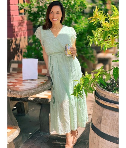BTFBM Women Summer Bohemian Floral Casual Wrap V Neck Ruffle Cap Sleeveless Belt A-Line Pleated Hem Midi Sun Dress White