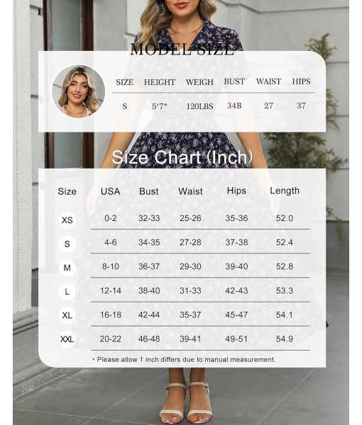 Kranda Women 2025 Summer Fall Collared V Neck Short Sleeve Button Down Chiffon Long Tiered Floral Maxi Dress with Pockets