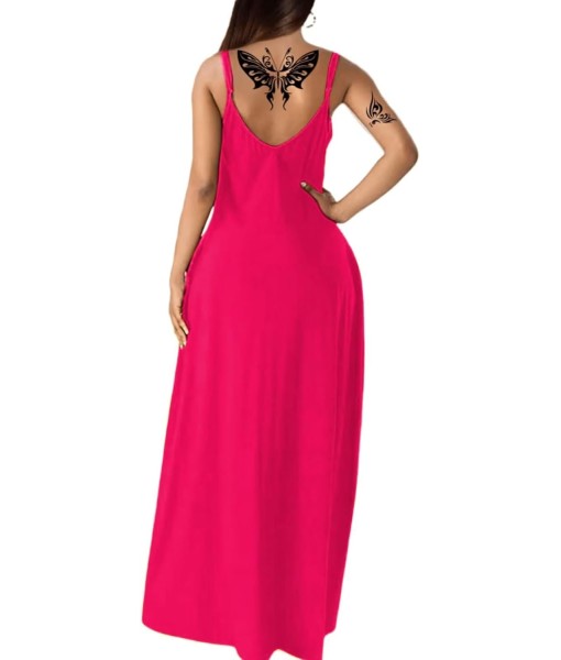 Women's Summer Maxi Dress Long Dress Casual Boho Sleeveless Strap Smocked Tiered Long Beach Sun Dresses