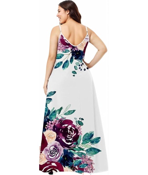 Women's Summer Maxi Dress Long Dress Casual Boho Sleeveless Strap Smocked Tiered Long Beach Sun Dresses