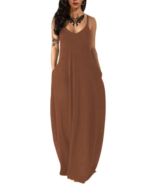 Women's Summer Maxi Dress Long Dress Casual Boho Sleeveless Strap Smocked Tiered Long Beach Sun Dresses