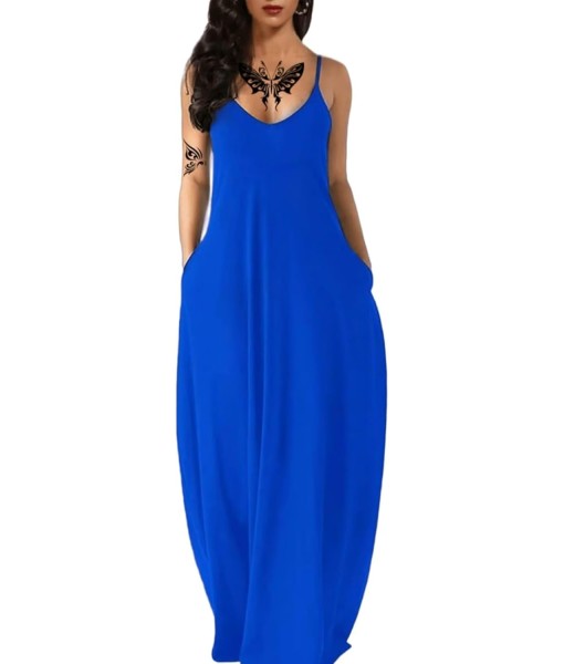 Women's Summer Maxi Dress Long Dress Casual Boho Sleeveless Strap Smocked Tiered Long Beach Sun Dresses
