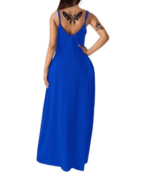 Women's Summer Maxi Dress Long Dress Casual Boho Sleeveless Strap Smocked Tiered Long Beach Sun Dresses