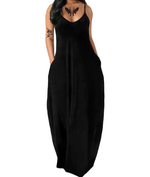 Women's Summer Maxi Dress Long Dress Casual Boho Sleeveless Strap Smocked Tiered Long Beach Sun Dresses