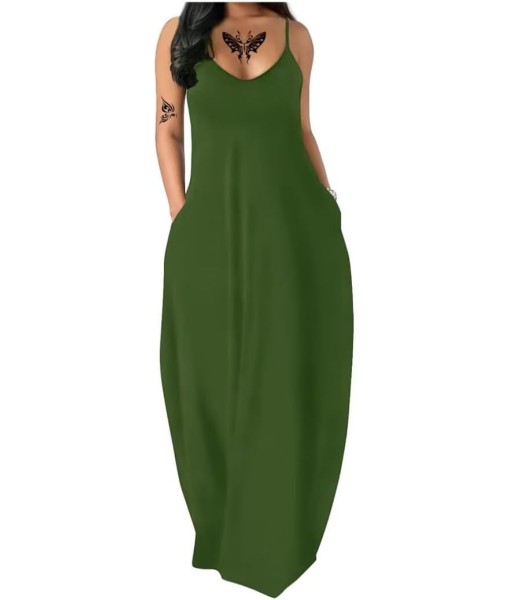 Women's Summer Maxi Dress Long Dress Casual Boho Sleeveless Strap Smocked Tiered Long Beach Sun Dresses