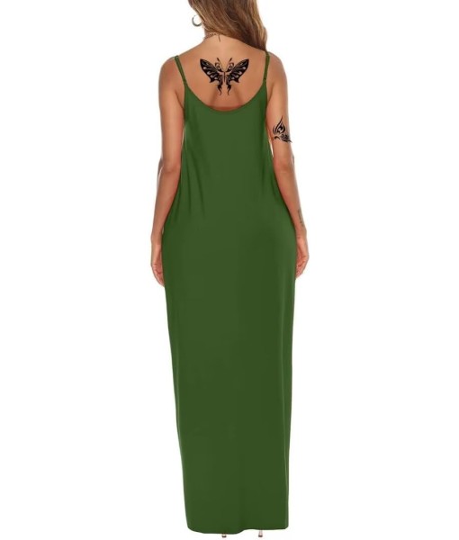 Women's Summer Maxi Dress Long Dress Casual Boho Sleeveless Strap Smocked Tiered Long Beach Sun Dresses