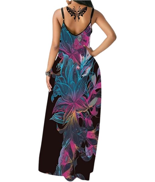 Women's Summer Maxi Dress Long Dress Casual Boho Sleeveless Strap Smocked Tiered Long Beach Sun Dresses