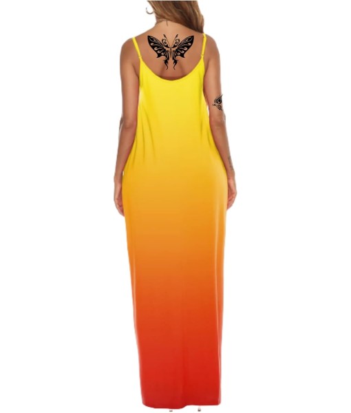 Women's Summer Maxi Dress Long Dress Casual Boho Sleeveless Strap Smocked Tiered Long Beach Sun Dresses