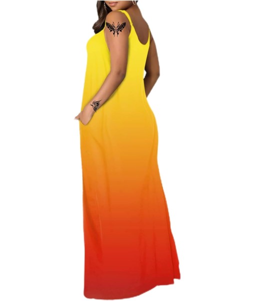 Women's Summer Maxi Dress Long Dress Casual Boho Sleeveless Strap Smocked Tiered Long Beach Sun Dresses