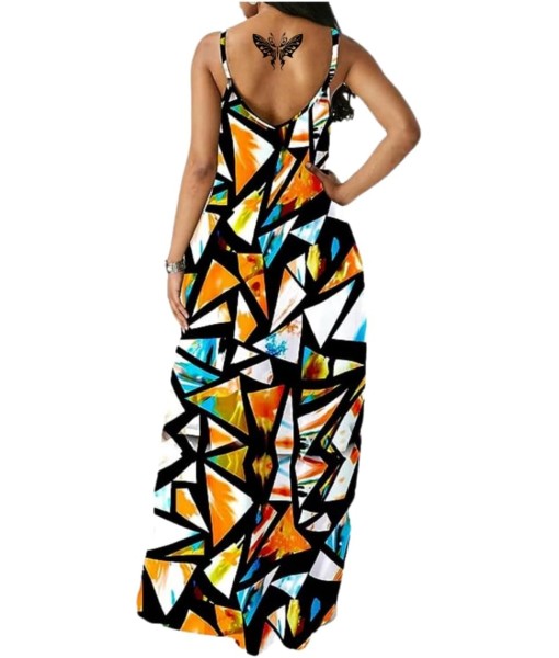 Women's Summer Maxi Dress Long Dress Casual Boho Sleeveless Strap Smocked Tiered Long Beach Sun Dresses