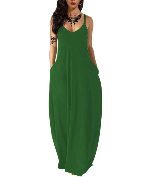 Women's Summer Maxi Dress Long Dress Casual Boho Sleeveless Strap Smocked Tiered Long Beach Sun Dresses
