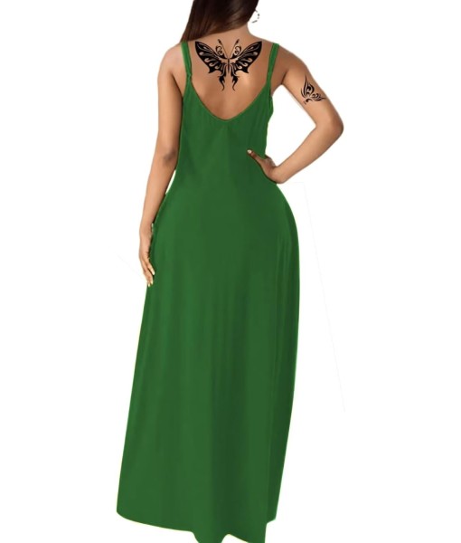 Women's Summer Maxi Dress Long Dress Casual Boho Sleeveless Strap Smocked Tiered Long Beach Sun Dresses
