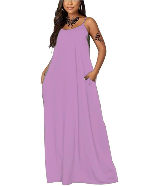 Women's Summer Maxi Dress Long Dress Casual Boho Sleeveless Strap Smocked Tiered Long Beach Sun Dresses