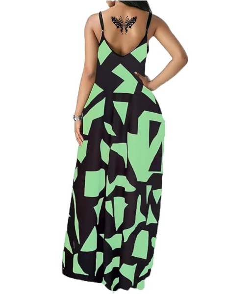 Women's Summer Maxi Dress Long Dress Casual Boho Sleeveless Strap Smocked Tiered Long Beach Sun Dresses