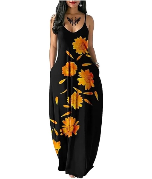 Women's Summer Maxi Dress Long Dress Casual Boho Sleeveless Strap Smocked Tiered Long Beach Sun Dresses