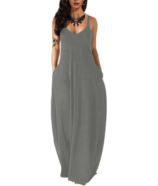 Women's Summer Maxi Dress Long Dress Casual Boho Sleeveless Strap Smocked Tiered Long Beach Sun Dresses