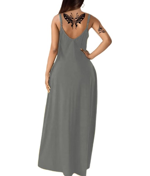 Women's Summer Maxi Dress Long Dress Casual Boho Sleeveless Strap Smocked Tiered Long Beach Sun Dresses