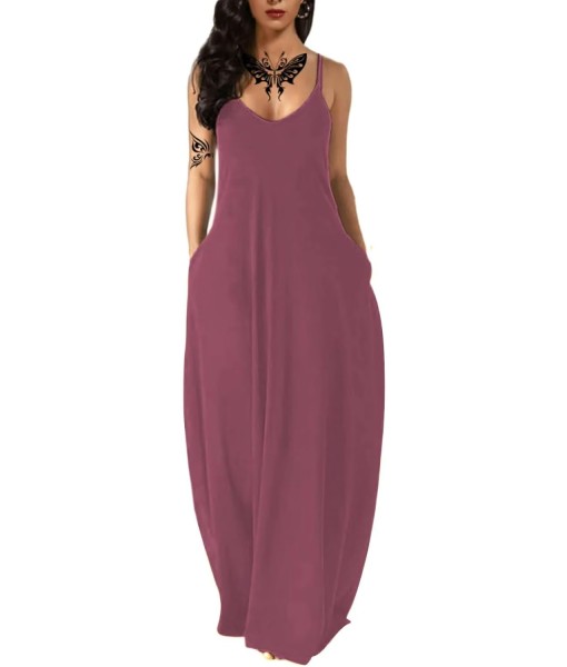 Women's Summer Maxi Dress Long Dress Casual Boho Sleeveless Strap Smocked Tiered Long Beach Sun Dresses