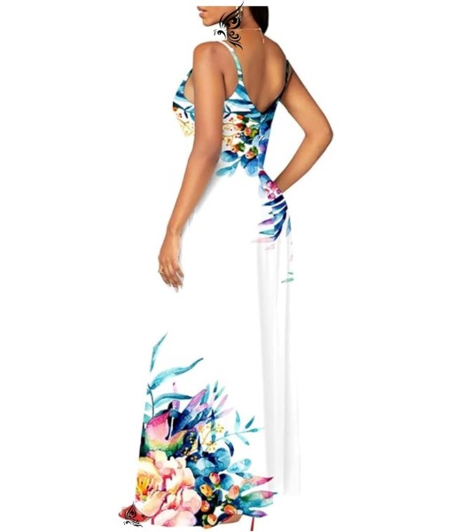 Women's Summer Maxi Dress Long Dress Casual Boho Sleeveless Strap Smocked Tiered Long Beach Sun Dresses