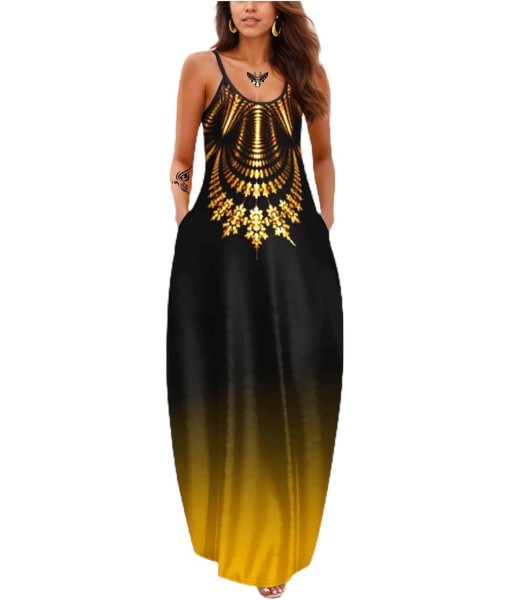 Women's Summer Maxi Dress Long Dress Casual Boho Sleeveless Strap Smocked Tiered Long Beach Sun Dresses